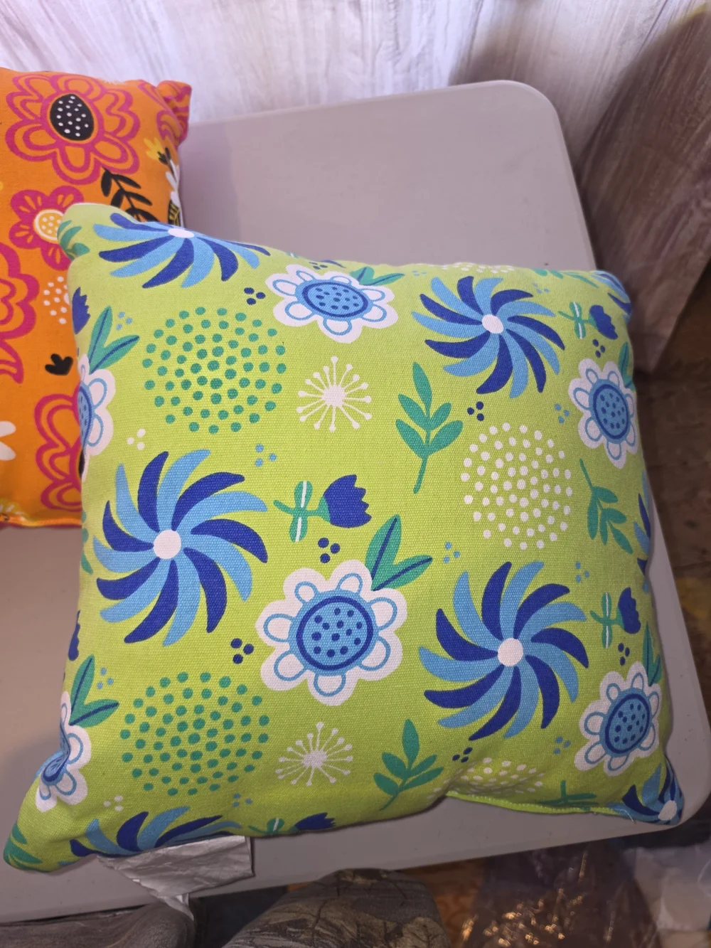 Day of the Dead Sugar Skull Decorative Throw Pillow - Pink or Blue